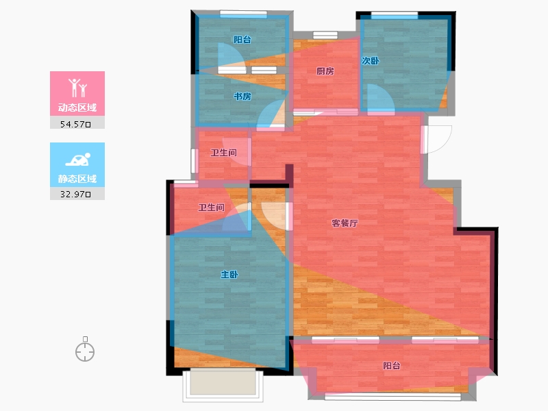 河南省-洛阳市-名湾望山岳-93.07-户型库-动静分区