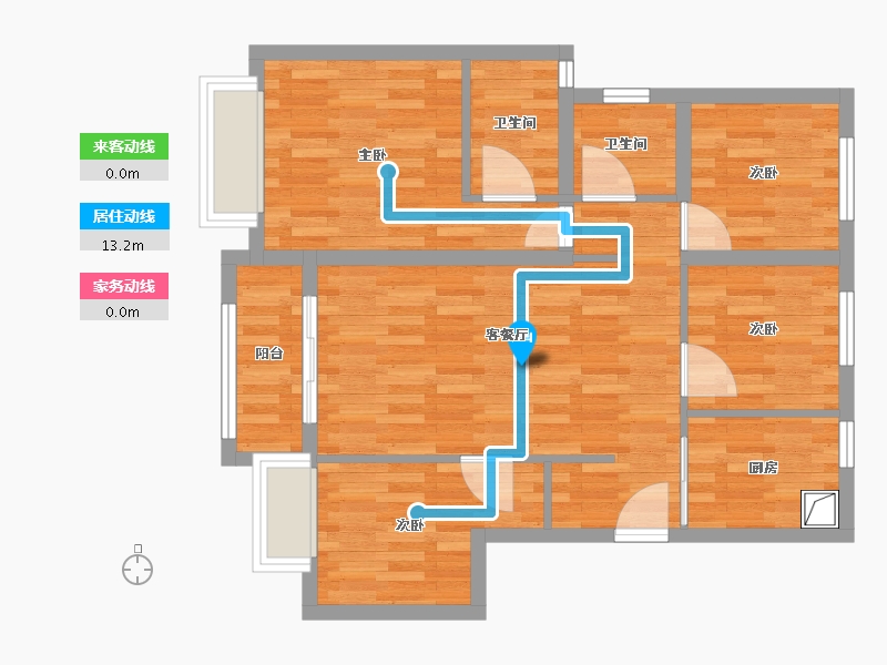 福建省-厦门市-联发臻华府-100.00-户型库-动静线