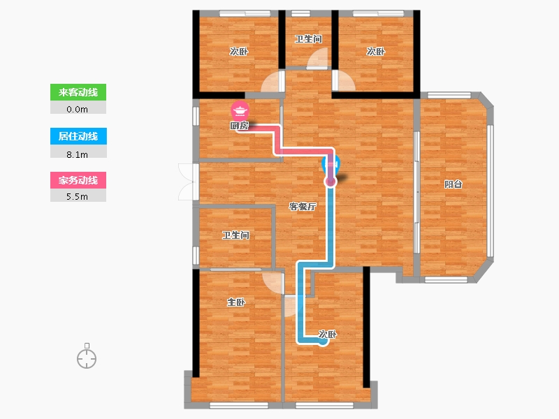 福建省-福州市-榕发麓里-128.20-户型库-动静线