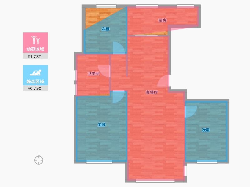 宁夏回族自治区-银川市-中房粹园-101.89-户型库-动静分区