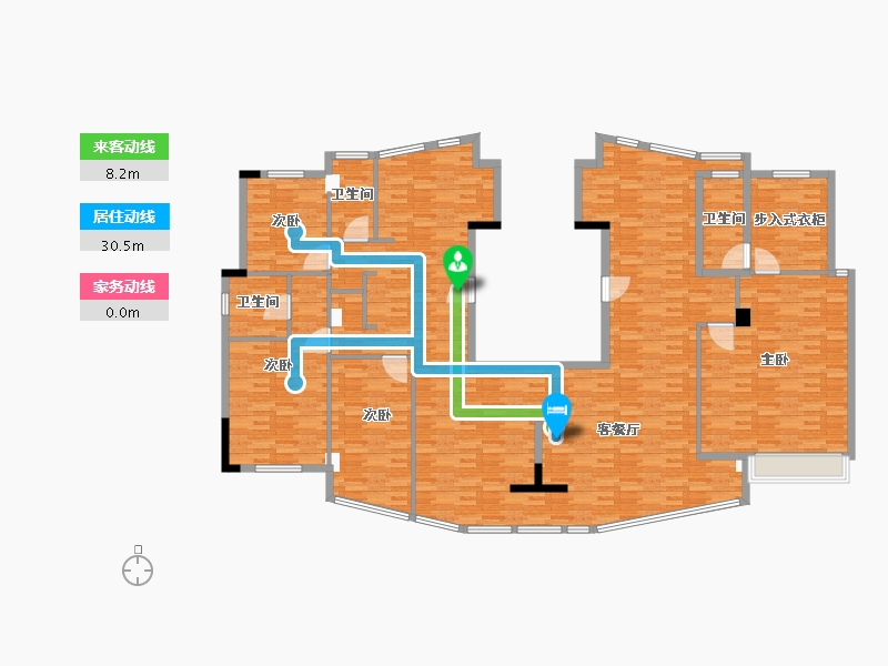 江苏省-连云港市-晶和国际广场-208.00-户型库-动静线