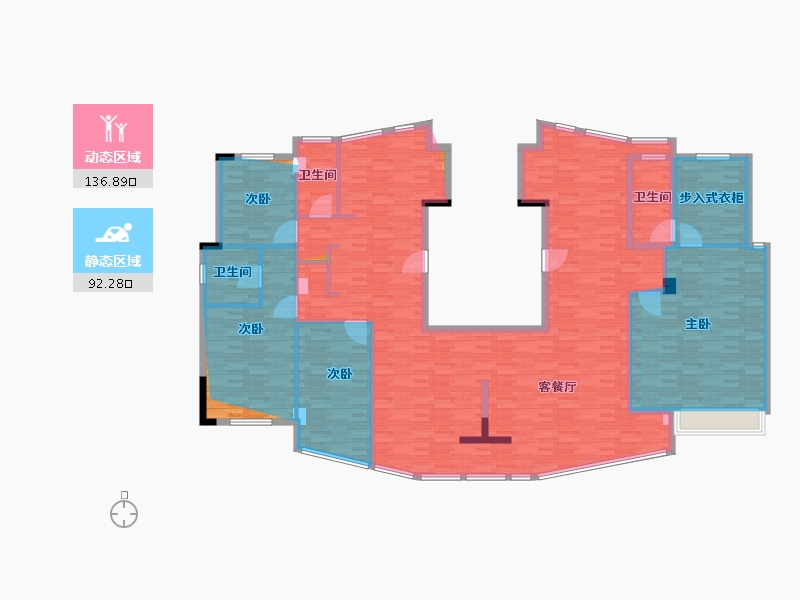 江苏省-连云港市-晶和国际广场-208.00-户型库-动静分区