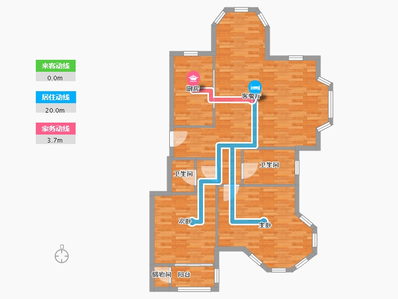 山东省-烟台市-富豪青年国际广场-110.00-户型库-动静线