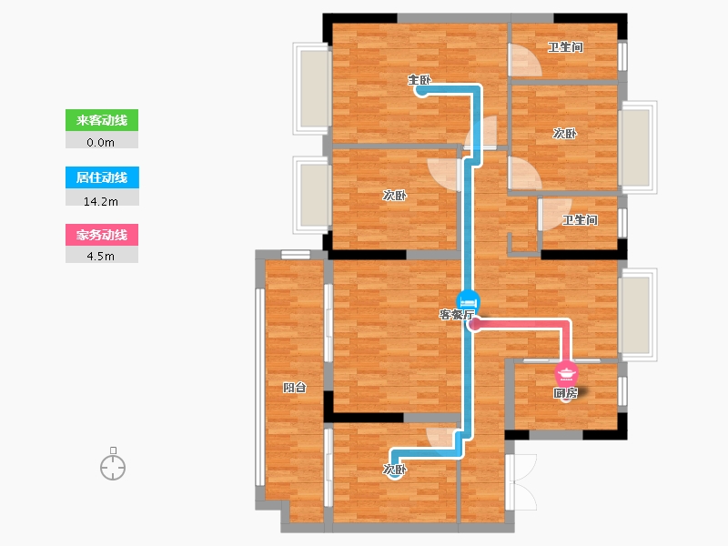 江西省-赣州市-长宁春天-102.40-户型库-动静线