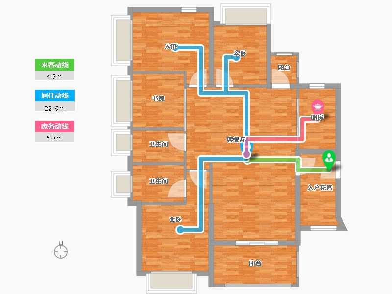 云南省-曲靖市-宏发新时代-120.00-户型库-动静线