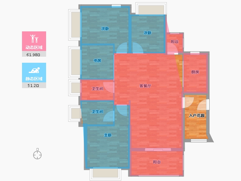 云南省-曲靖市-宏发新时代-120.00-户型库-动静分区