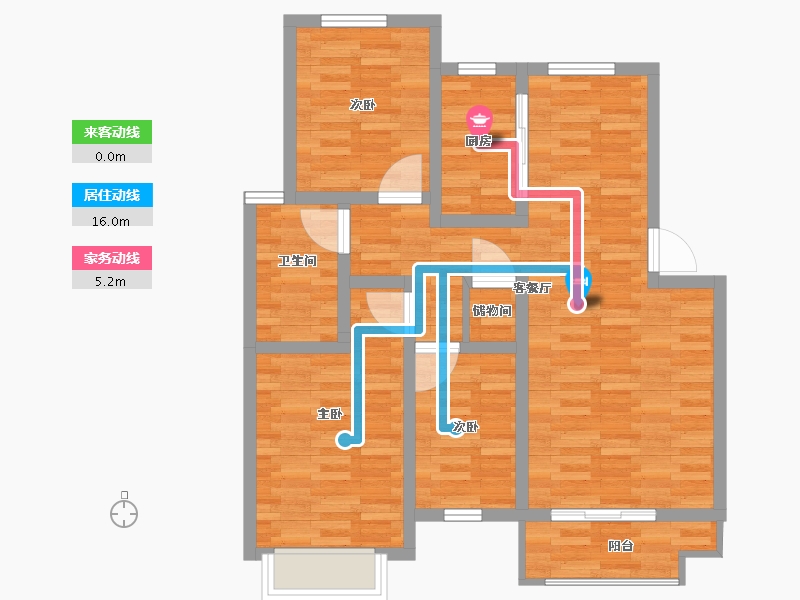 湖北省-荆门市-岭秀天地-80.80-户型库-动静线