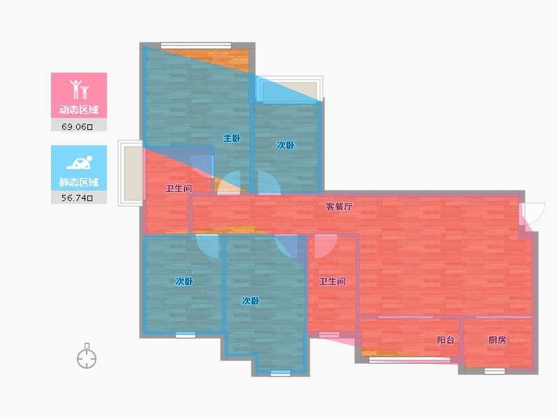 江苏省-徐州市-星河湾-120.74-户型库-动静分区