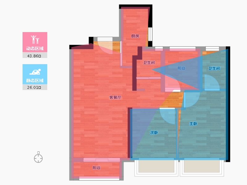 广东省-广州市-保利锦上印-63.00-户型库-动静分区