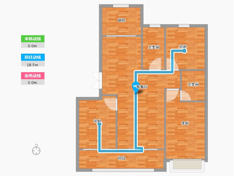 山东省-潍坊市-东方天韵-108.80-户型库-动静线