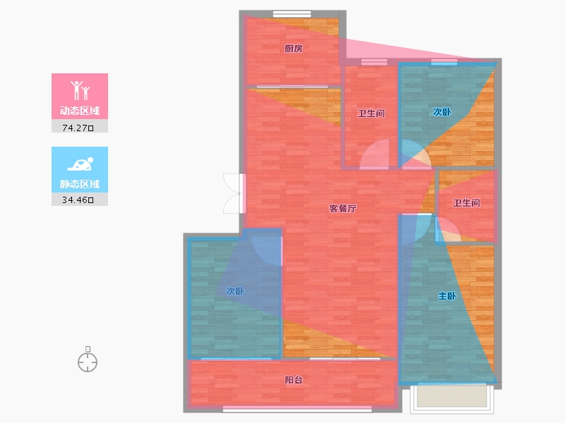 山东省-潍坊市-东方天韵-108.80-户型库-动静分区