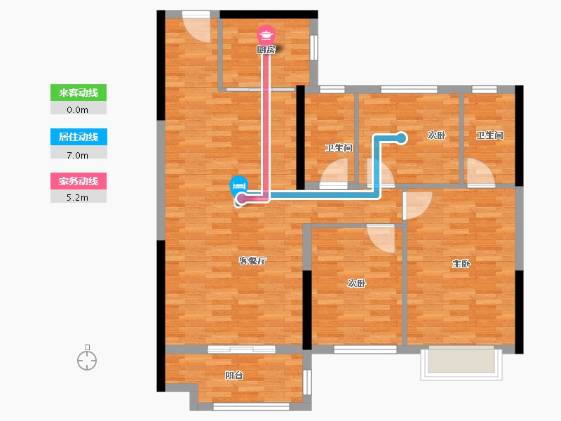 河南省-漯河市-碧桂园珑玥府-97.00-户型库-动静线