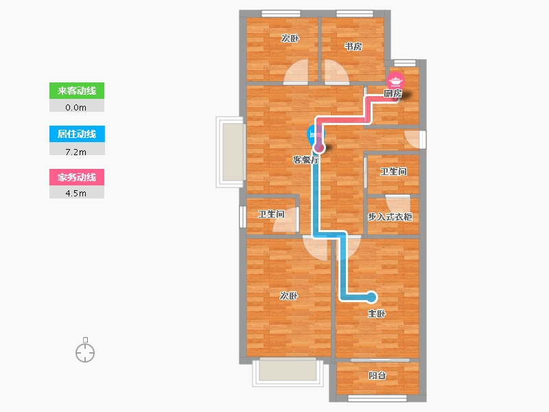 江苏省-宿迁市-奥园-102.40-户型库-动静线