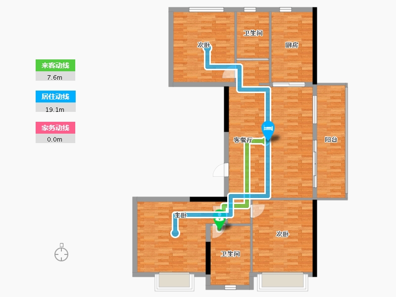 河南省-周口市-泰地现代城营销中心(售楼部)-114.00-户型库-动静线