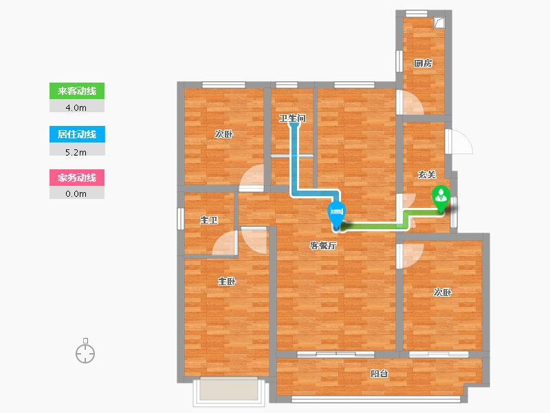 河北省-邢台市-德贤华府-111.29-户型库-动静线