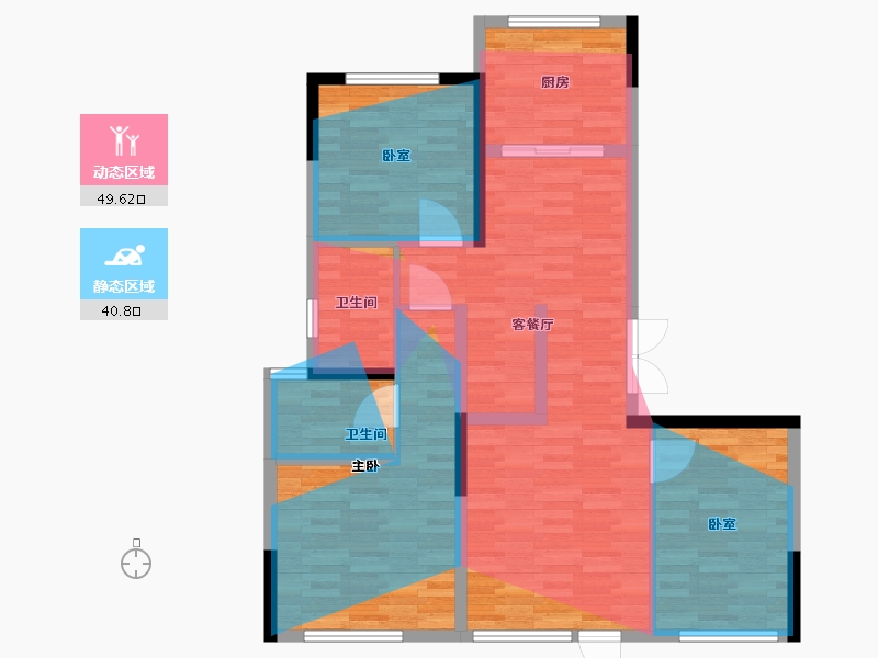 河南省-郑州市-建业君邻大院-103.20-户型库-动静分区