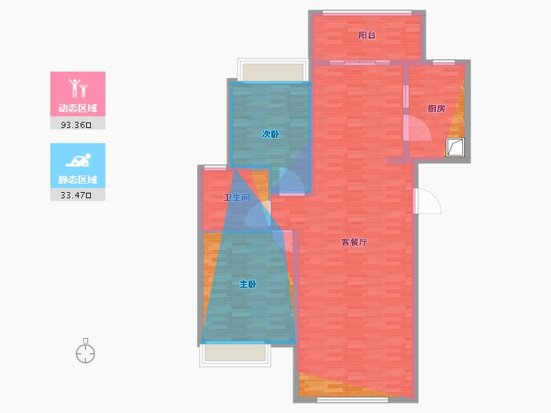 江西省-新余市-孔目江-1号-118.40-户型库-动静分区