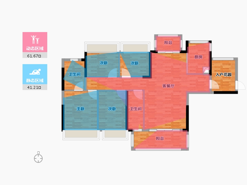 广西壮族自治区-贵港市-贵港臻山府-115.42-户型库-动静分区