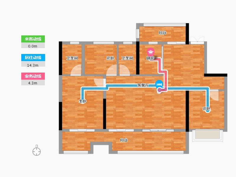 安徽省-亳州市-九铭云府-108.00-户型库-动静线