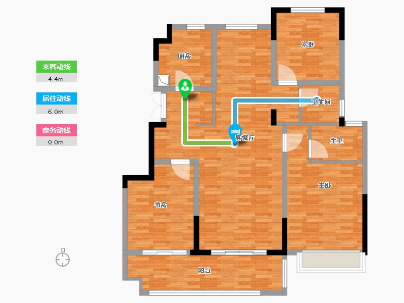 安徽省-滁州市-江海亭川-112.00-户型库-动静线