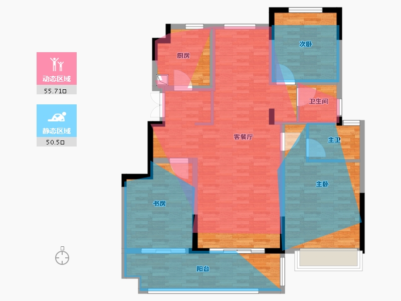 安徽省-滁州市-江海亭川-112.00-户型库-动静分区