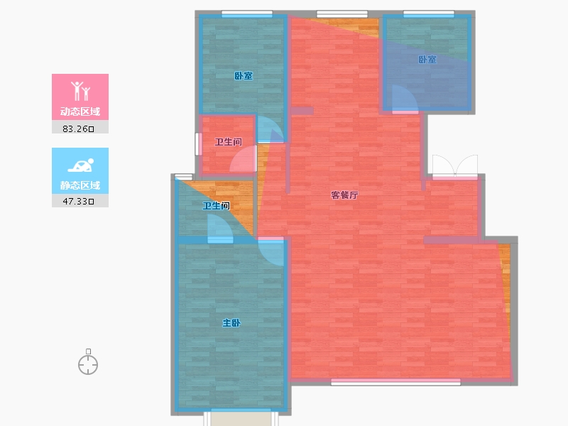 山西省-临汾市-保利时光印象-124.00-户型库-动静分区