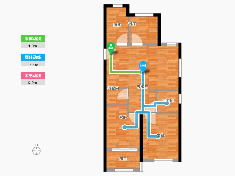 浙江省-杭州市-璞荟铭庭-68.50-户型库-动静线