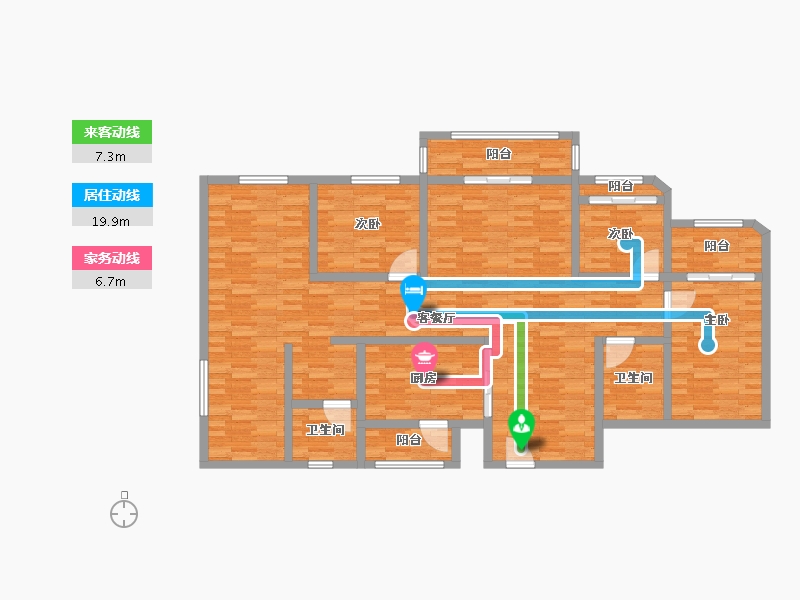 广西壮族自治区-防城港市-乐天花园-160.08-户型库-动静线