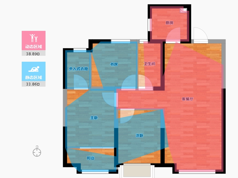 山东省-济南市-城建书苑-83.00-户型库-动静分区