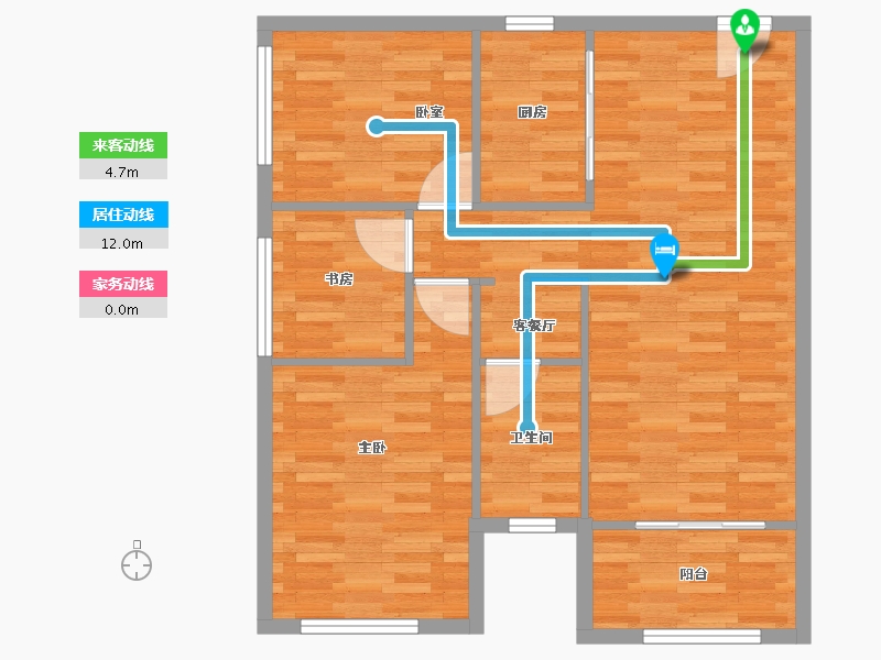 湖南省-长沙市-鑫远悦城-80.10-户型库-动静线