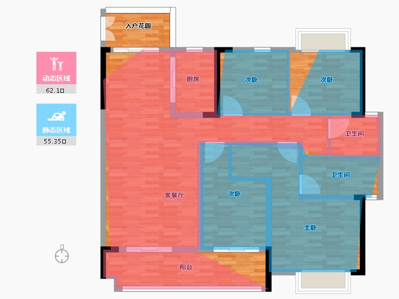 江西省-吉安市-遂川滨江尚品-114.52-户型库-动静分区