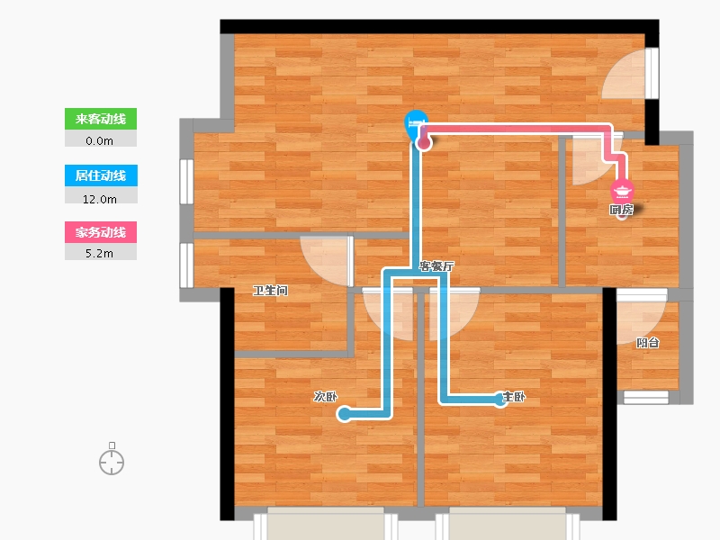 广东省-广州市-琶洲新村-61.00-户型库-动静线