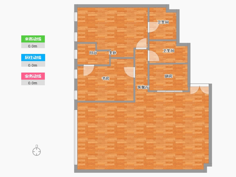 四川省-成都市-LA CADIERE花园城-160.00-户型库-动静线