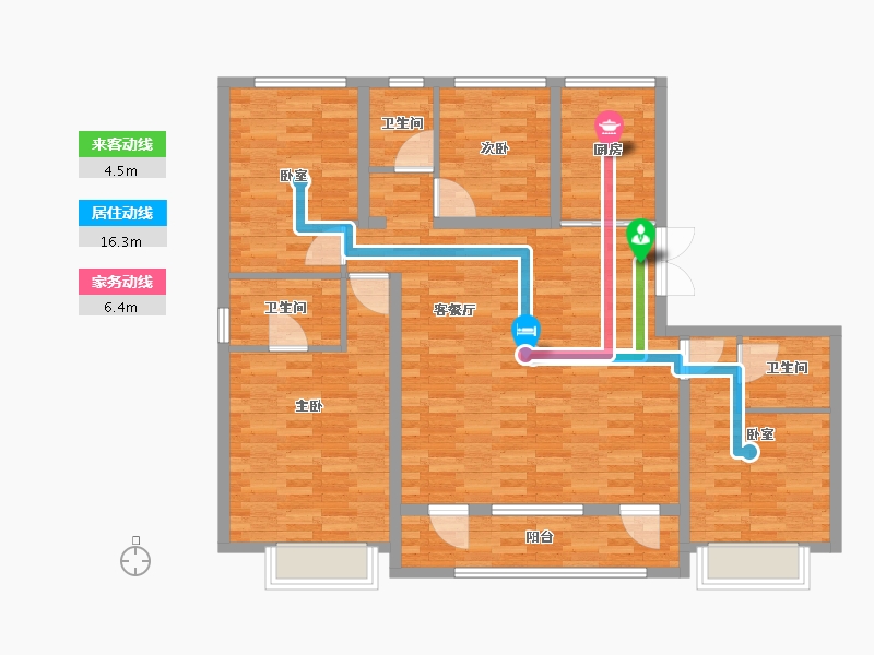 河北省-石家庄市-云和赋-128.00-户型库-动静线