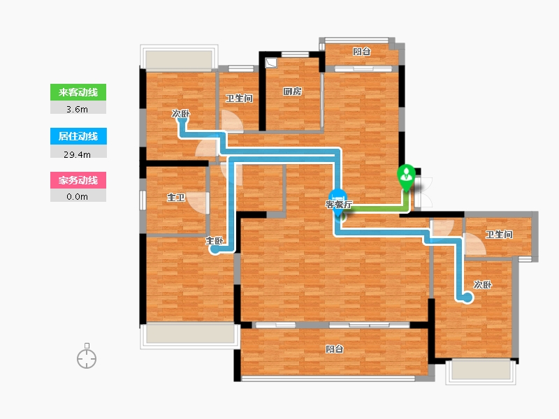 湖南省-衡阳市-华侨城原岸一期-152.00-户型库-动静线