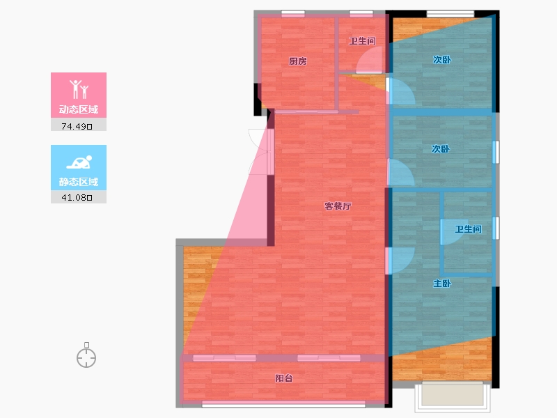 安徽省-合肥市-滨投樾玺-112.00-户型库-动静分区