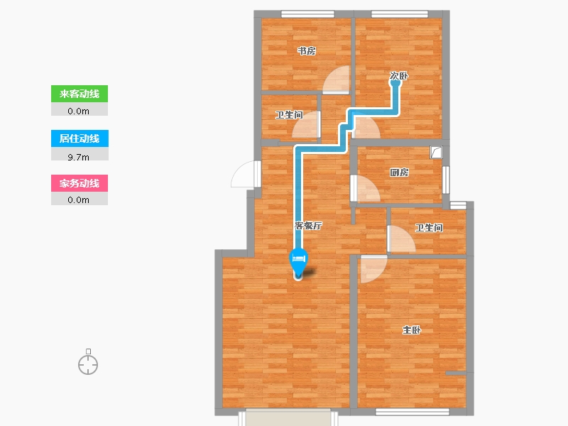 河北省-秦皇岛市-水映华廷-87.35-户型库-动静线