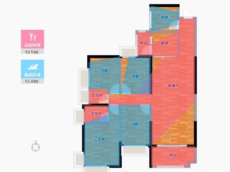 广东省-肇庆市-光大天骄御景-134.00-户型库-动静分区