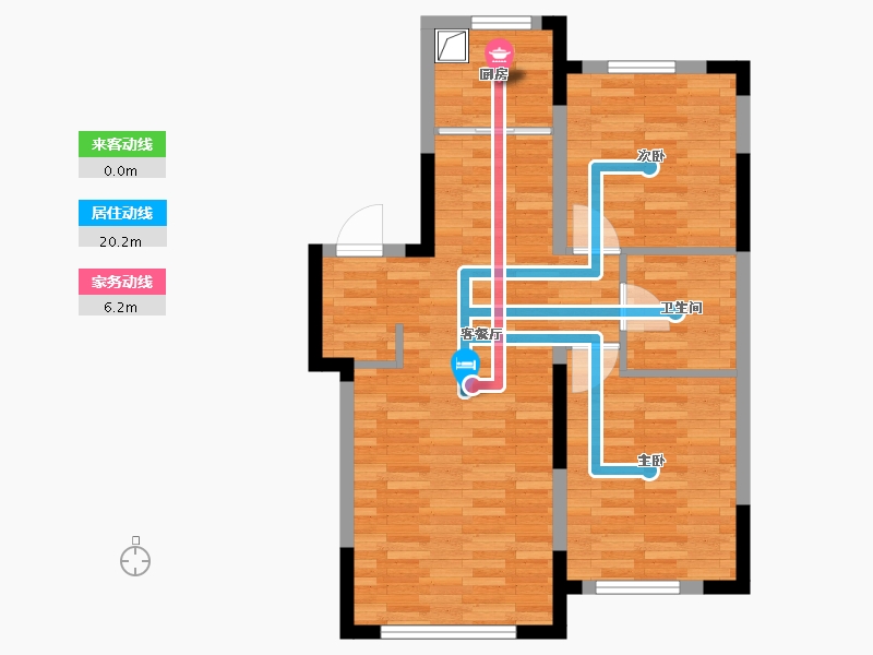 内蒙古自治区-通辽市-天润·水墨嘉华-82.40-户型库-动静线