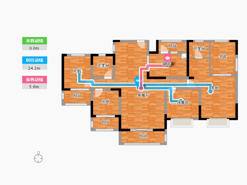 广西壮族自治区-防城港市-乐天花园-160.08-户型库-动静线