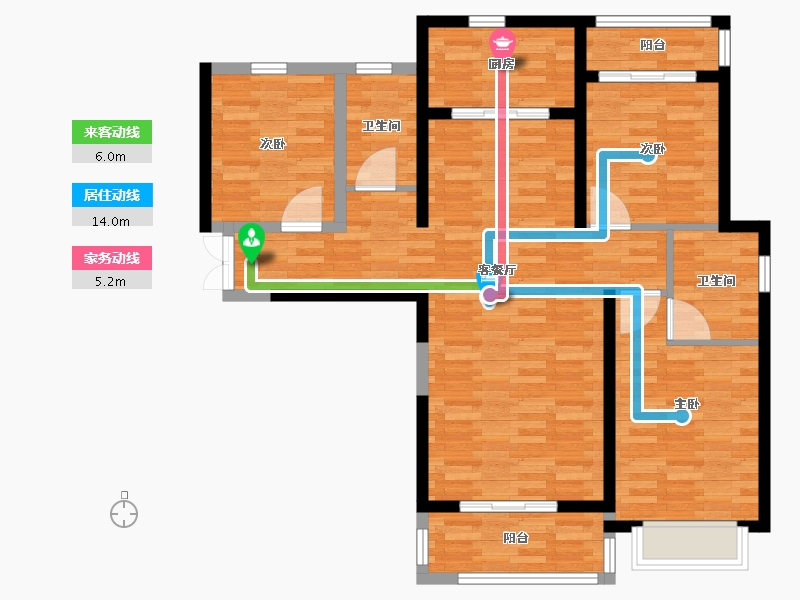 甘肃省-定西市-水投贵清文苑-110.00-户型库-动静线