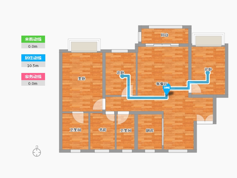 河北省-沧州市-香格里拉-118.40-户型库-动静线