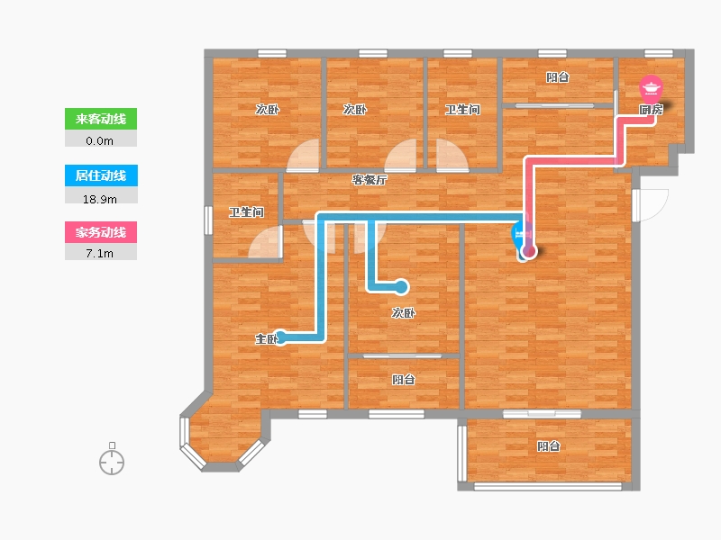 江西省-上饶市-龙华世纪城-110.92-户型库-动静线