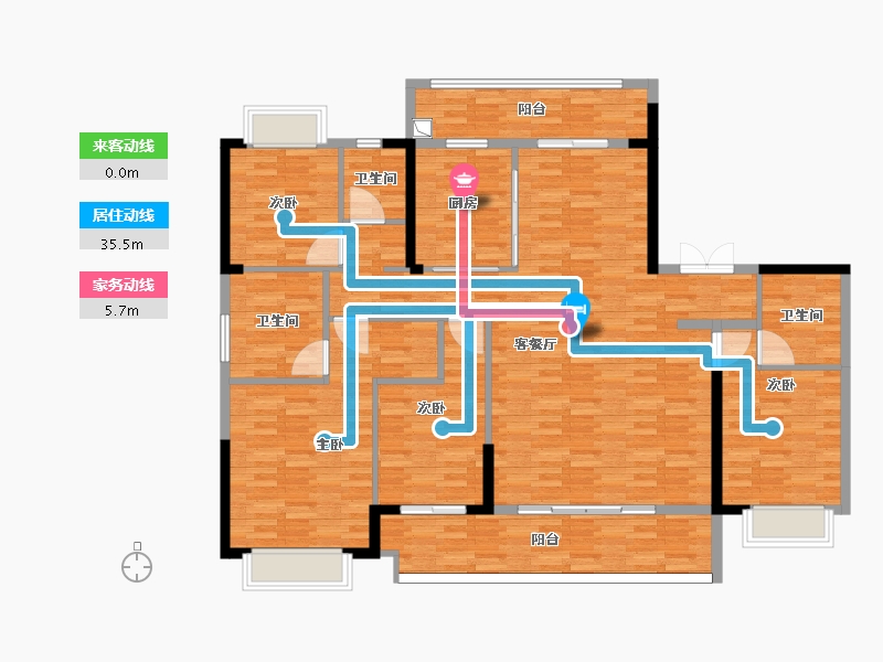 广东省-梅州市-中骏天盈-147.99-户型库-动静线