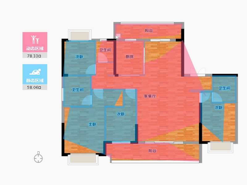 广东省-梅州市-中骏天盈-147.99-户型库-动静分区