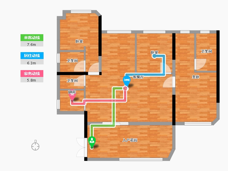 四川省-泸州市-润玺上院-91.32-户型库-动静线