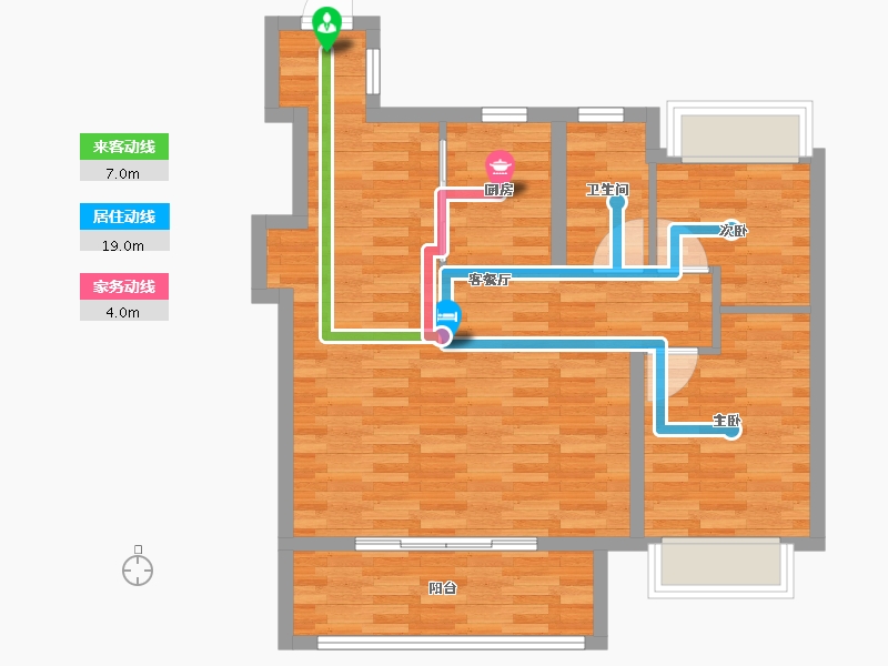 江苏省-常州市-万科四季雅苑-81.00-户型库-动静线