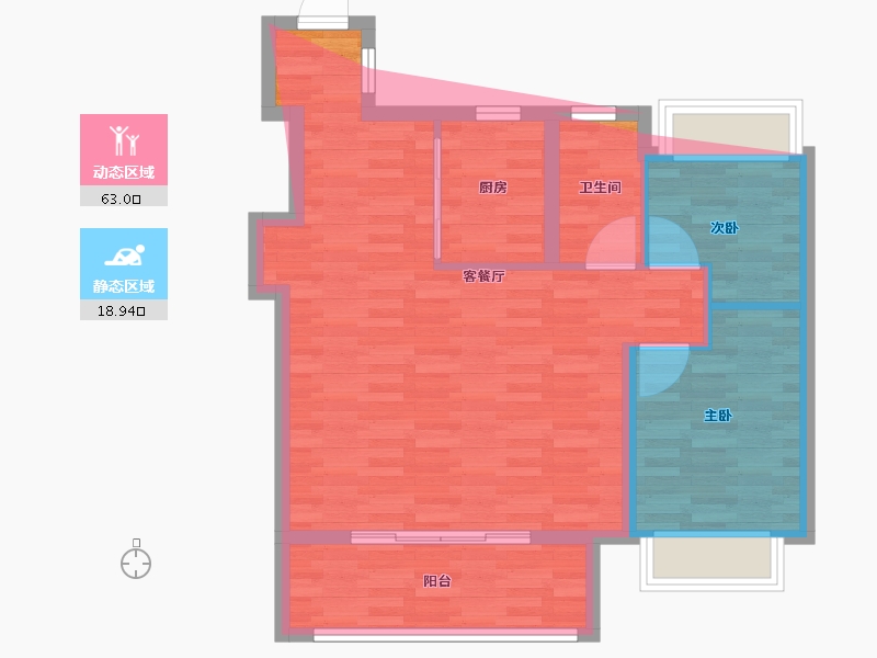 江苏省-常州市-万科四季雅苑-81.00-户型库-动静分区