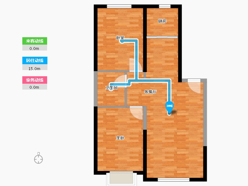 内蒙古自治区-鄂尔多斯市-吉泰佳苑-72.21-户型库-动静线