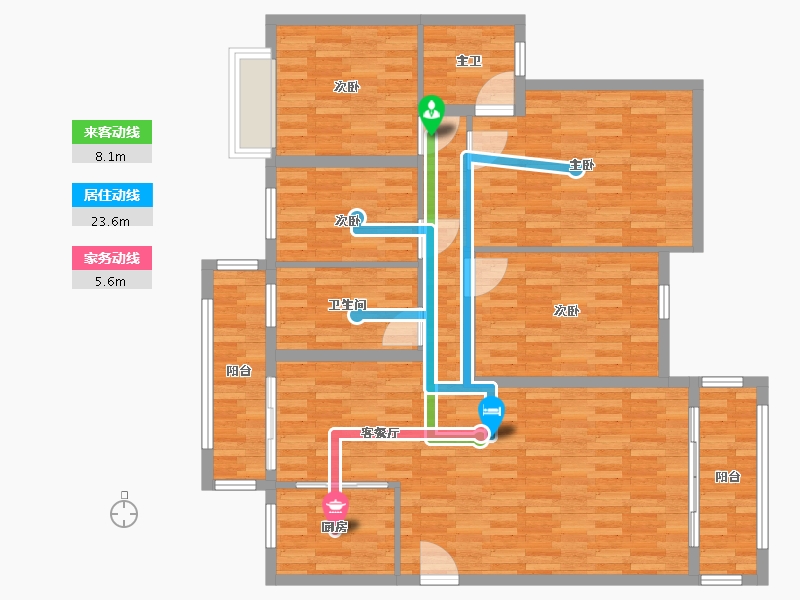 海南省-文昌市-杏林花园-118.98-户型库-动静线